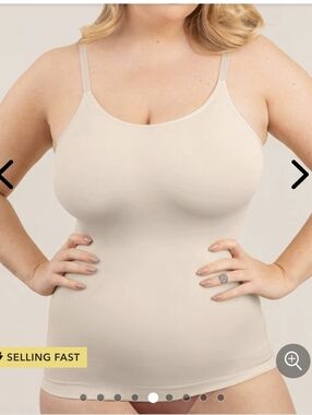 NWT Shapermint All Day Every Day Scoop Neck Cami Shapewear Chai (Beige) - XL